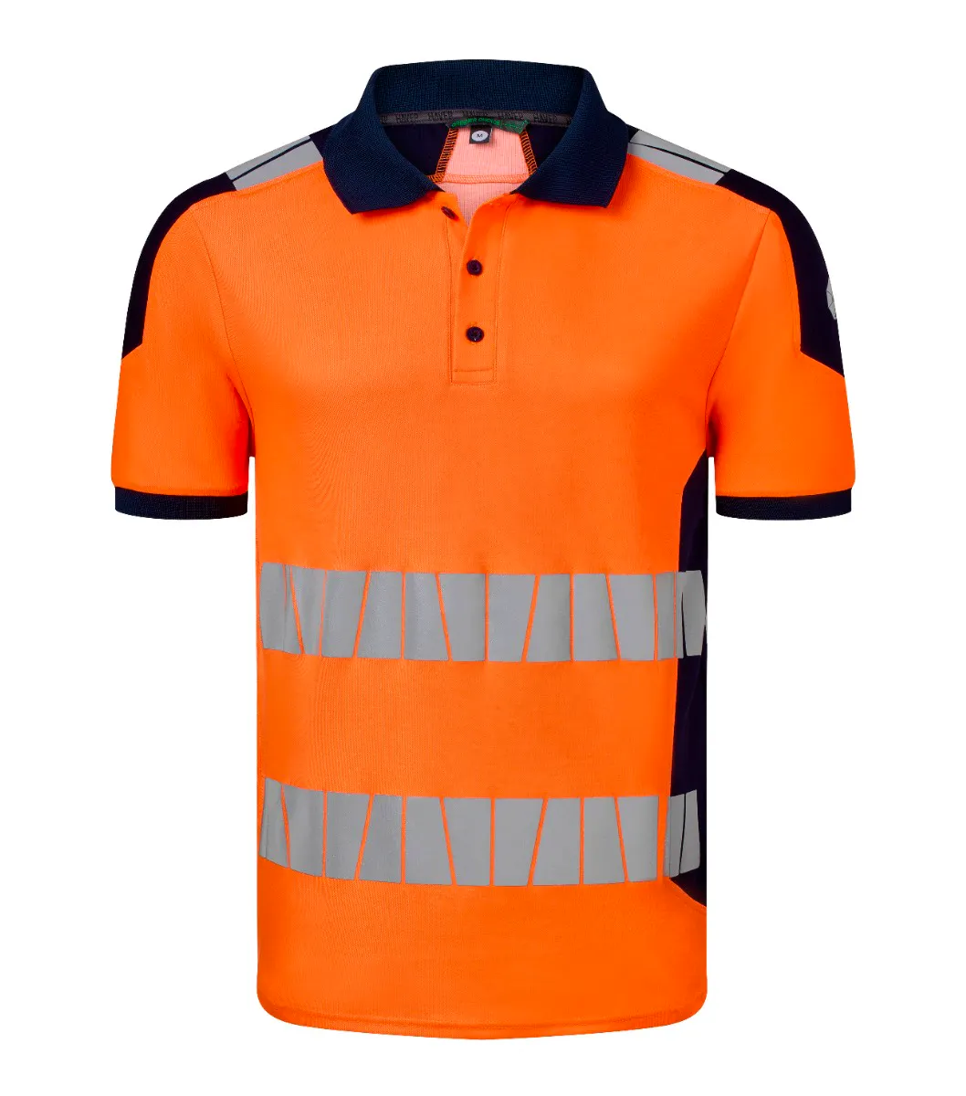 High Vis Oranje/Marineblauw