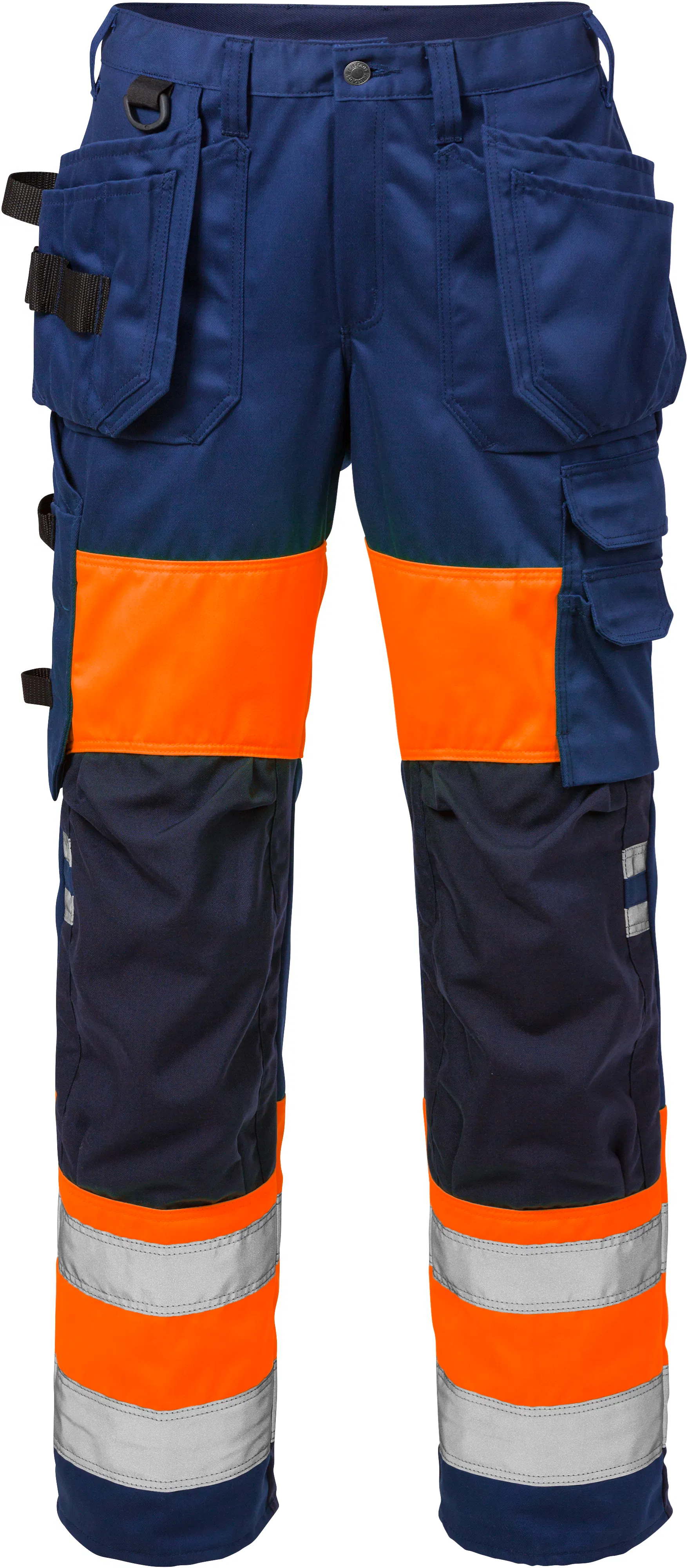 271-Hi-Vis Oranje/Marineblauw