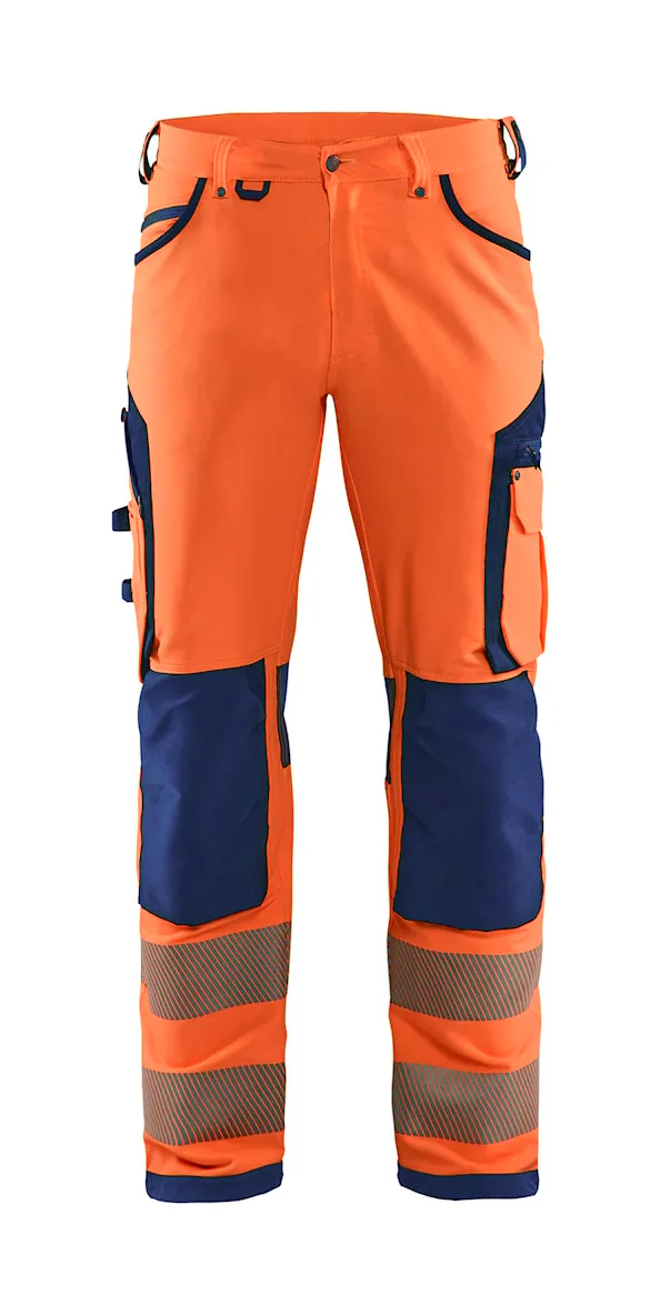 5389-Oranje/Marineblauw