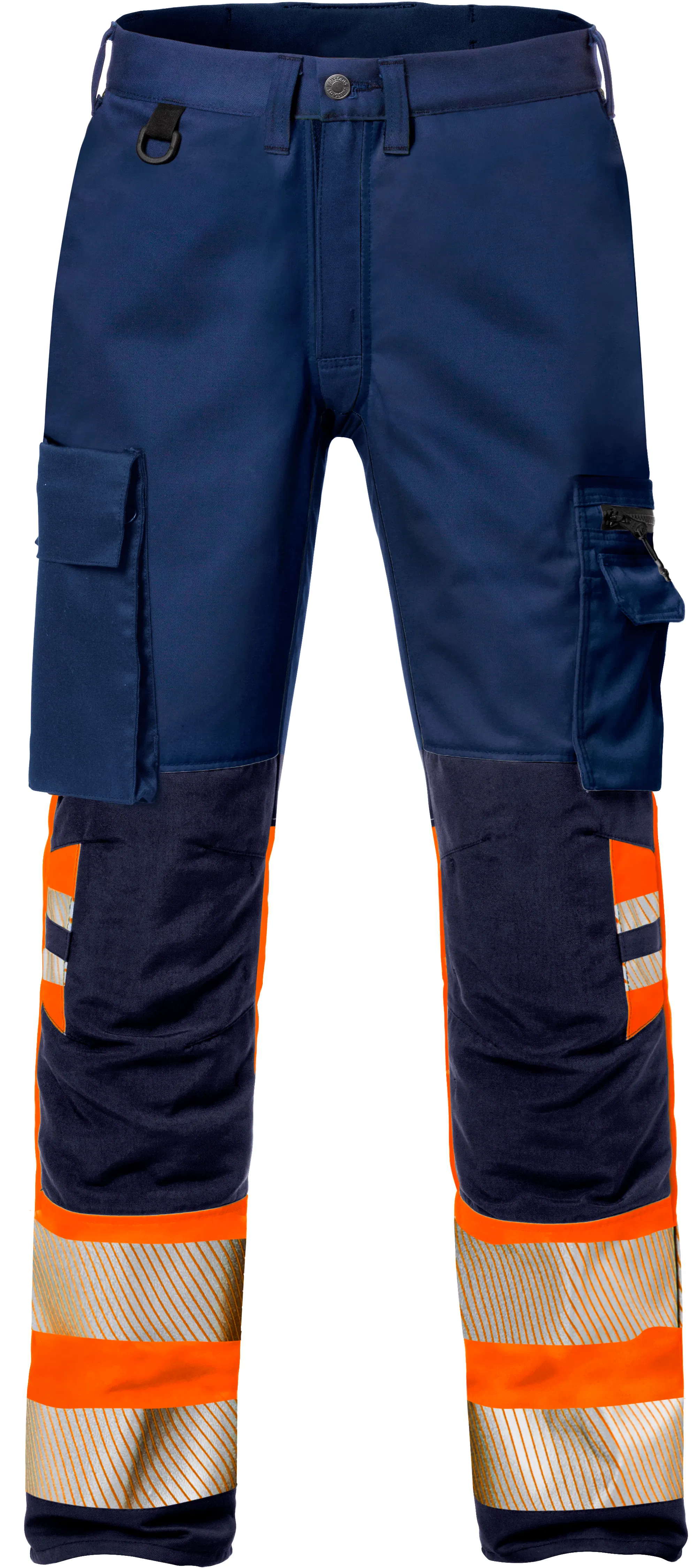 271-Hi-Vis Oranje/Marineblauw