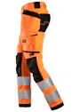 Snickers Allround, High-Vis Stretch Werkbroek met Holsterzakken KL2 6243 miniatuur