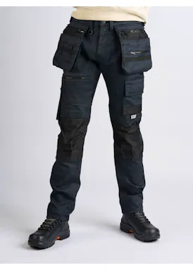 247Jeans Bull Workwear W41 Dark Blue Denim Coated
