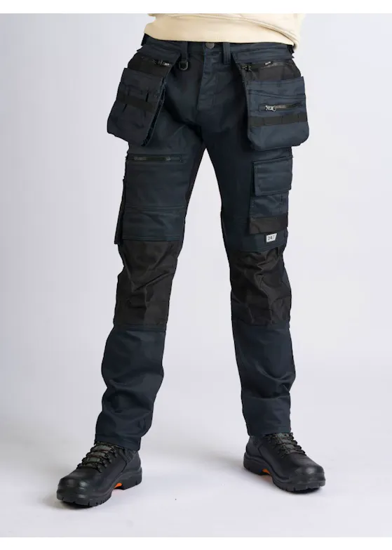 247Jeans Bull Workwear W41 Dark Blue Denim Coated