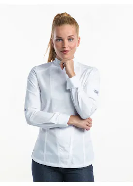 Chaud Devant Chef Jacket Lady Biker SFX White