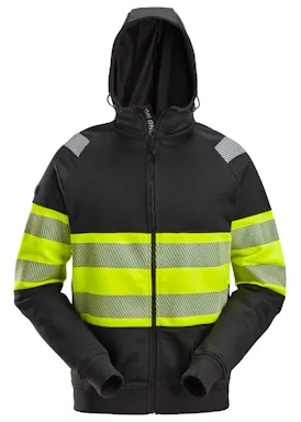Snickers 2838 Hoodie Met Rits High-Vis Klasse 1 Reflecterend
