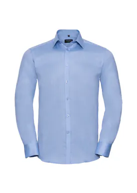 Russell Z962 Herringbone Shirt Long Sleeve Tailored Regular Fit