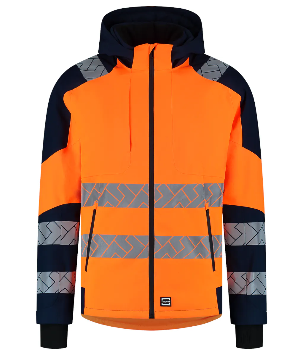 High Vis Oranje/Marineblauw