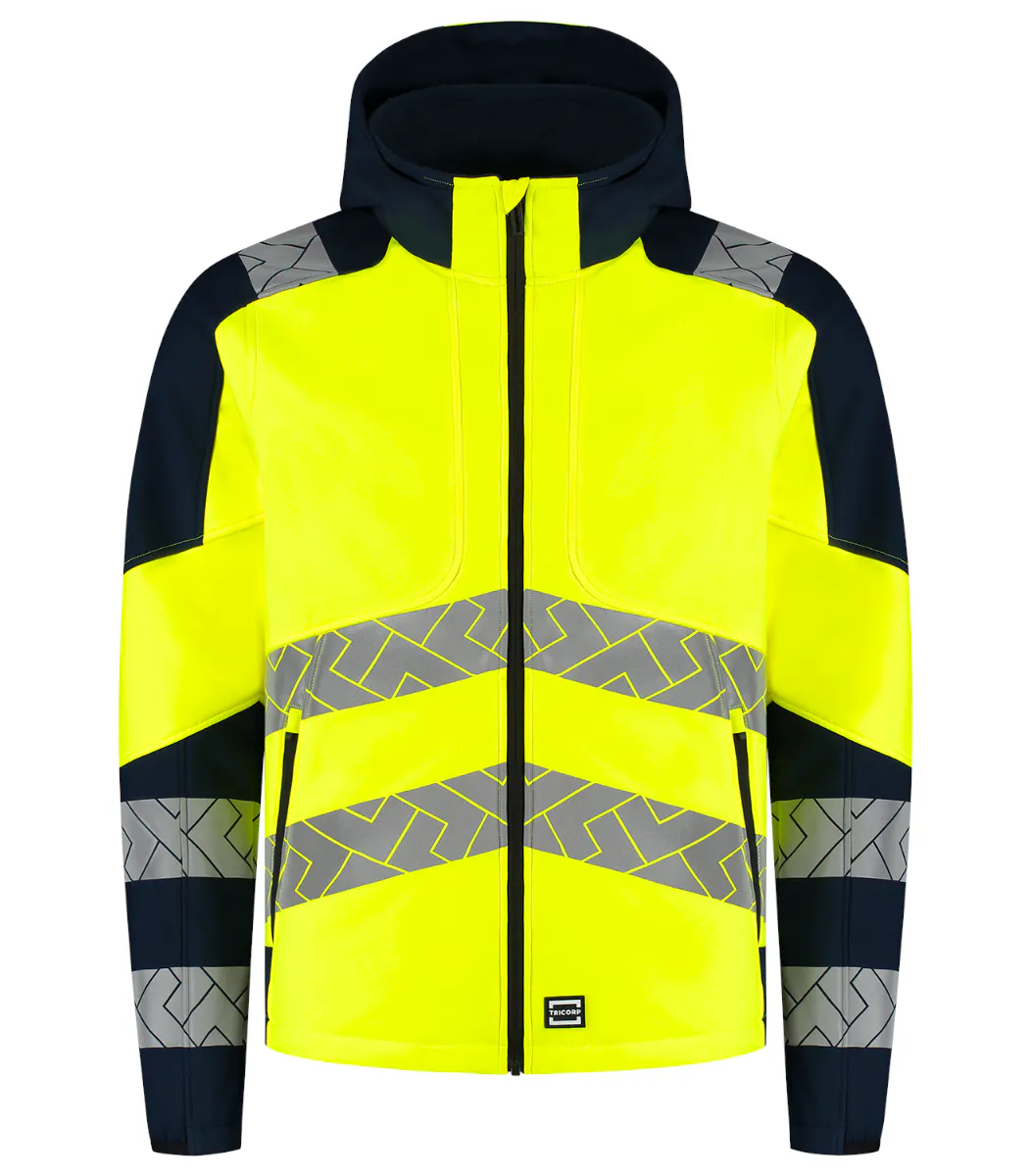 High Vis Geel/Marineblauw