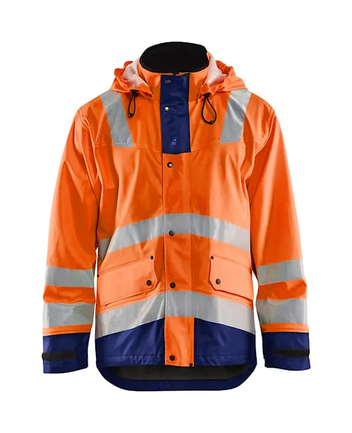 High Vis Oranje/Marineblauw