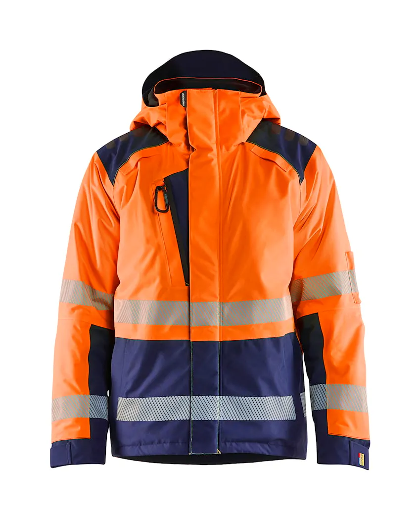 5389-Oranje/Marineblauw