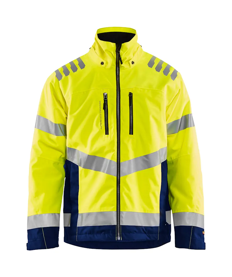 High Vis Geel/Marineblauw