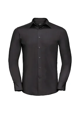 Russell Z924 Poplin Shirt Long Sleeve Tailored Polycotton Regular Fit
