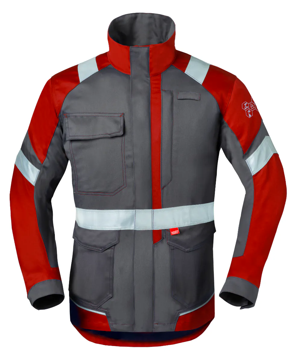 Charcoal/rood