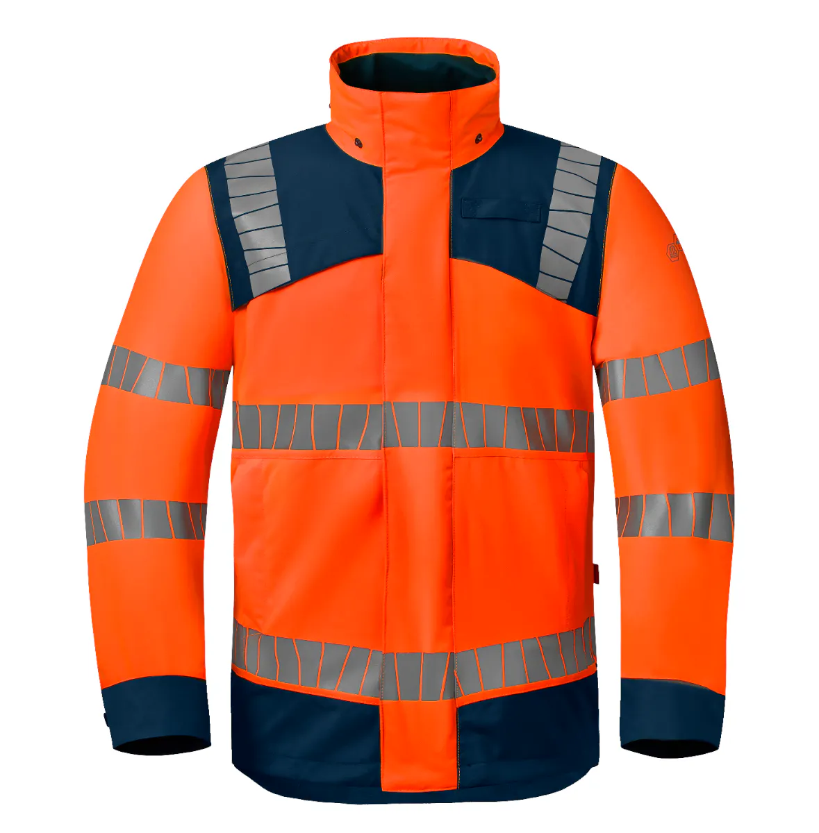 High Vis Oranje/Marineblauw