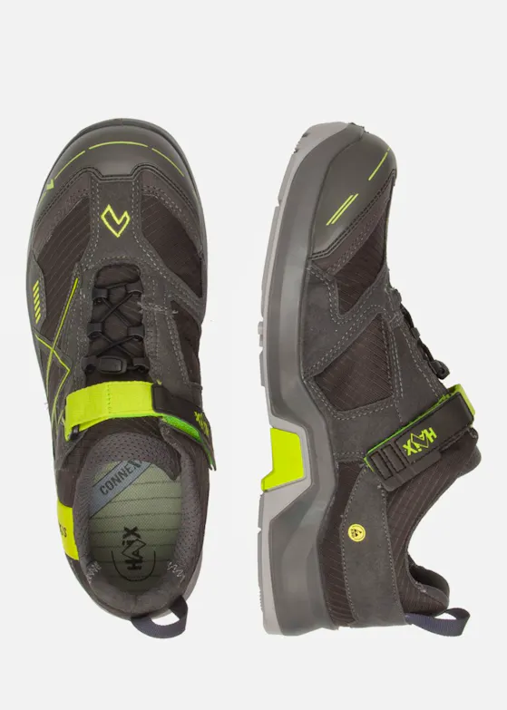 Haix Connexis Safety T S1P Low Grey-Citrus Werkschoen