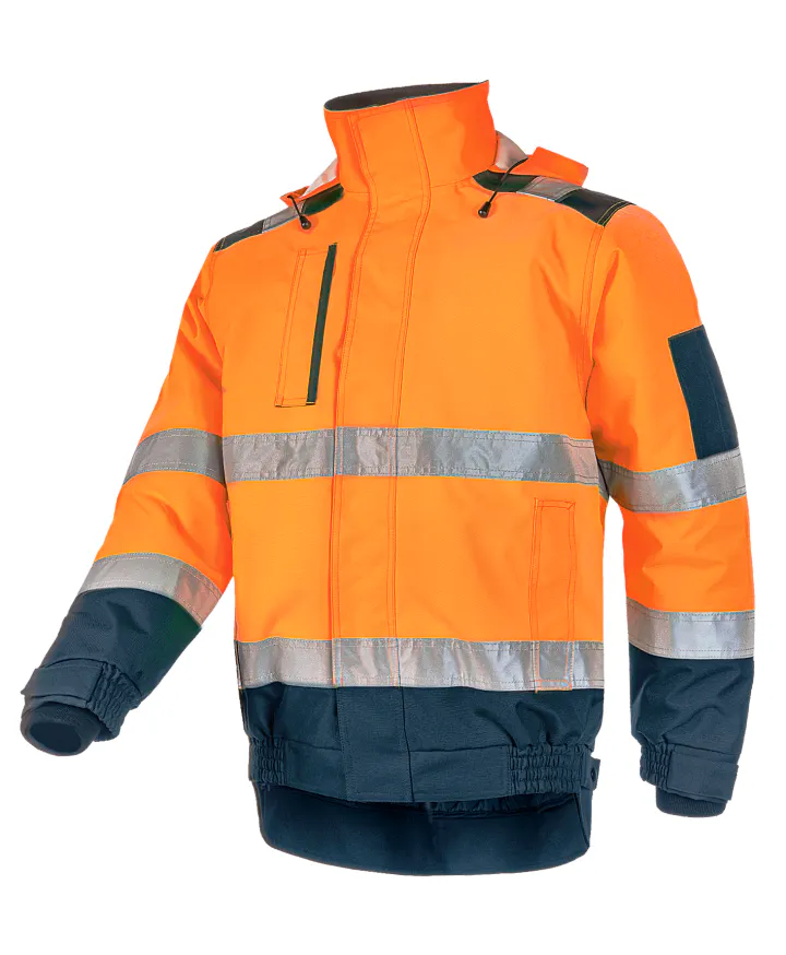 High Vis Oranje/Marineblauw