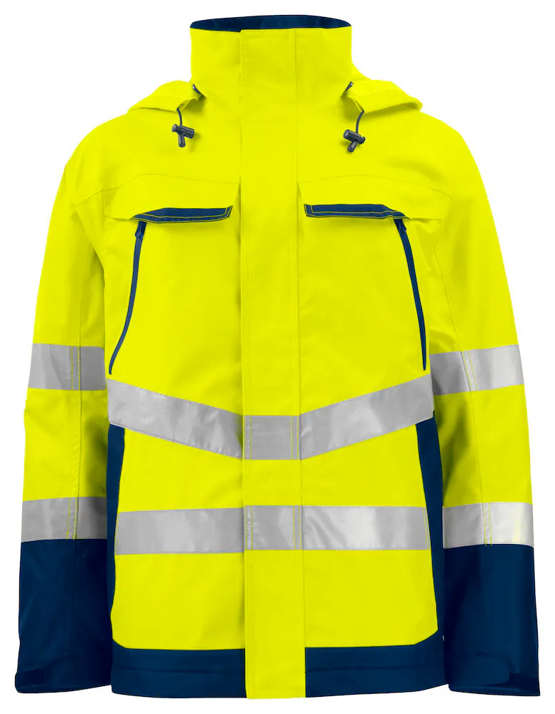 High Vis Geel/Marineblauw
