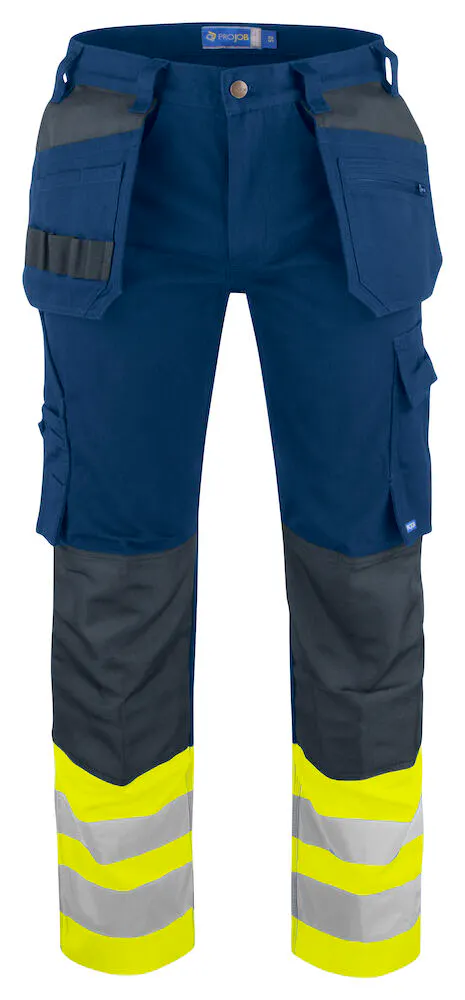 High Vis Geel/Marineblauw
