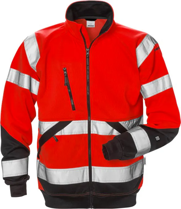 396-Hi-Vis Rood/Zwart