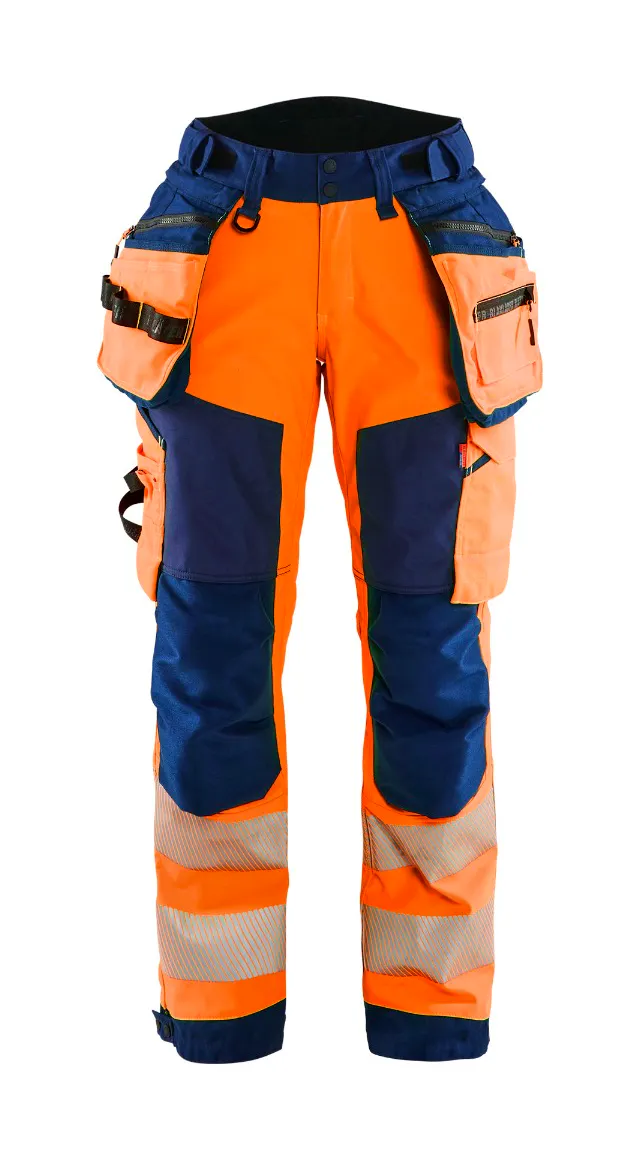 High Vis Oranje/Marineblauw