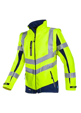 Sioen Signalisatie Softshell Jas met Uitritsbare Mouwen Malden 724ZA2TU2