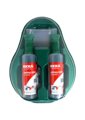OXXA Safety Products Bravis 5930 Wandhouder Inclusief 2 Oogspoelflessen 500 ml