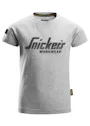 Snickers 7514 Logo T-shirt Regular Fit Kinderen miniatuur