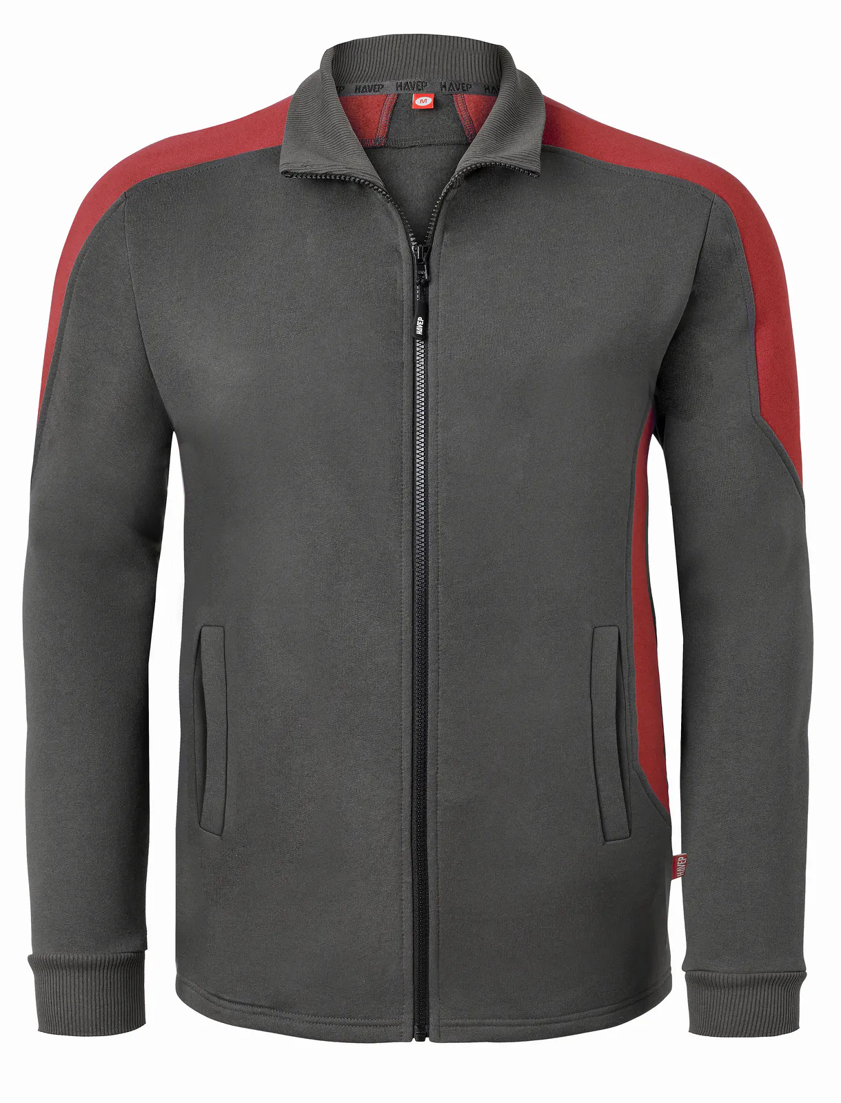 Charcoal/rood