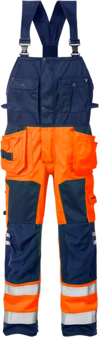 271-Hi-Vis Oranje/Marineblauw