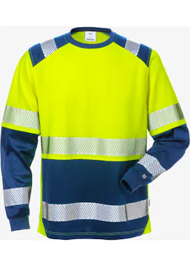 Fristads 129514 T-Shirt Lange Mouwen High Vis Klasse 2 7457 Thv UV-bescherming Stiby