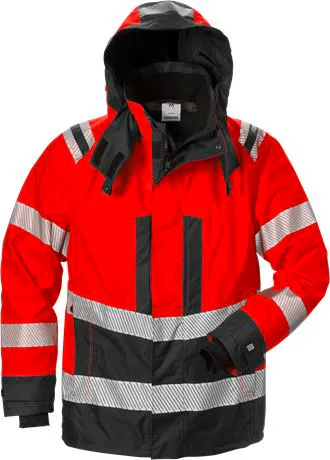 396-Hi-Vis Rood/Zwart