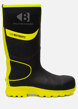 Buckbootz BBZ8000 S5 Werklaars Zwart/Geel
