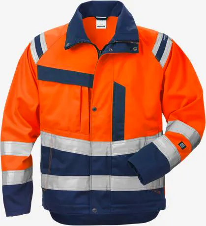 High Vis Oranje/Marineblauw