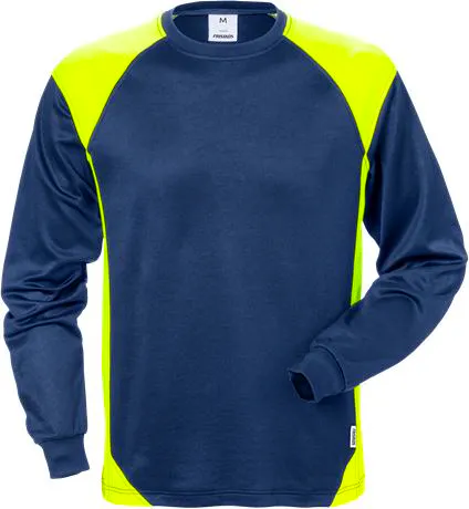 556-Marineblauw/hi-vis geel