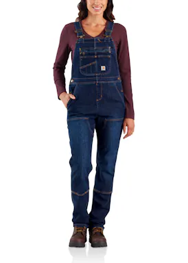 Carhartt Denim Double 104044 Front Bib Overall Stretch