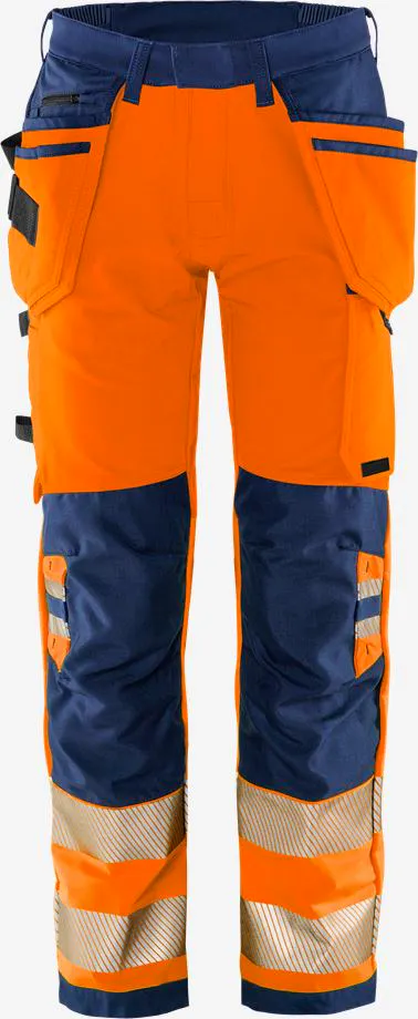 271-Hi-Vis Oranje/Marineblauw