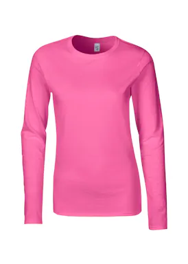 ##Gildan SoftStyle LS Body Fit Dames T-shirt