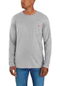 Carhartt 106656 T-Shirt Midweight L/S Pocket UV-bescherming miniatuur