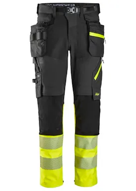 Snickers High-Vis Klasse 1 Werkbroek Met Afneembare Holsterzakken 6935