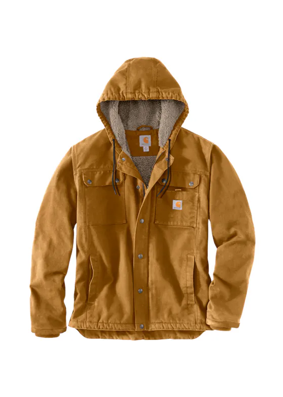 Carhartt Relaxed Fit Washed Duck Sherpa-Lined Utility Jacket