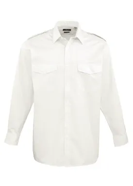 Premier PW210 Pilot Shirt Long Sleeve Regular Fit