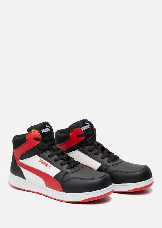 Puma Frontcourt BLK/WHT/RED Mid S3L ESD FO HRO SR