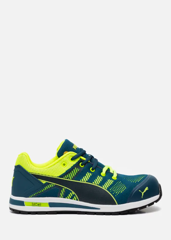 Puma Elevate Knit  S1P Werkschoen Blauw/Groen