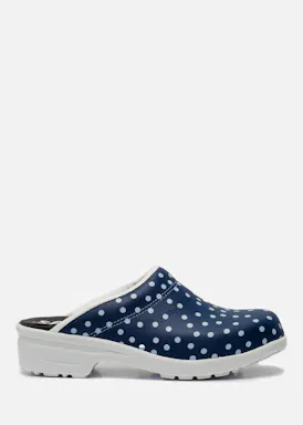 Skolys F-720.10 Klompen Blauw/Wit Met Stippen
