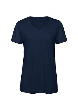 B&C Triblend BCTW058 T-Shirt V-Neck Regular Fit Dames