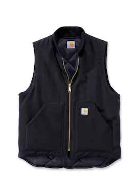 Carhartt V01 Duck Insulated Rib Collar Vest Comfort Fit